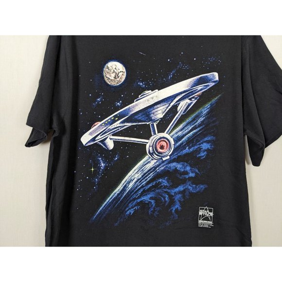 Vintage Star Trek 1991 Paramount Pictures 25th Anniversary graphic Tshirt size L - Picture 2 of 6